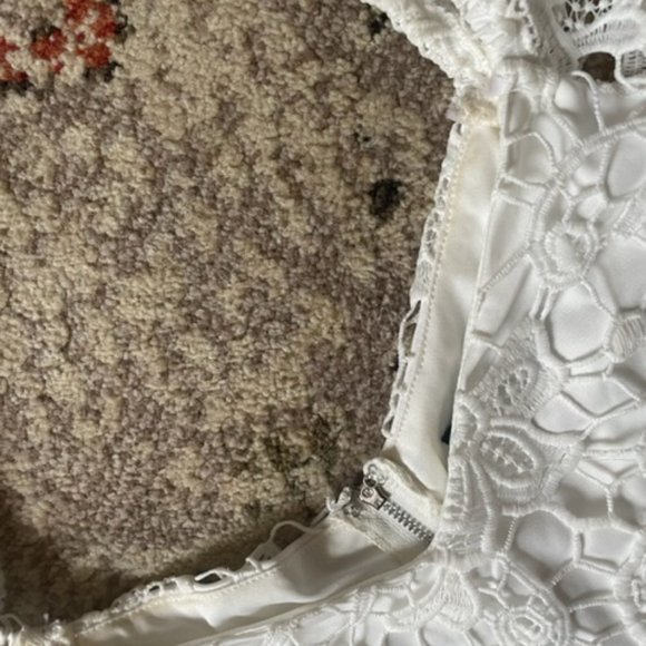 Briarwood White Lace Ruffled Midi Dress - Picture 7 of 9